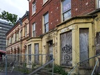 des immeubles abandonnés dans le centre de Belfast