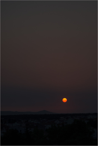 coucher du soleil à Pakostane